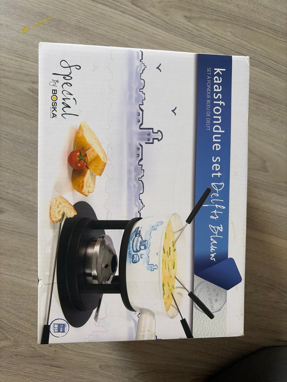 Nieuwe Boska Kaasfondue set Delfts Blauw, Nieuw, Ophalen of Verzenden, Steen/keramiek, Overige merken