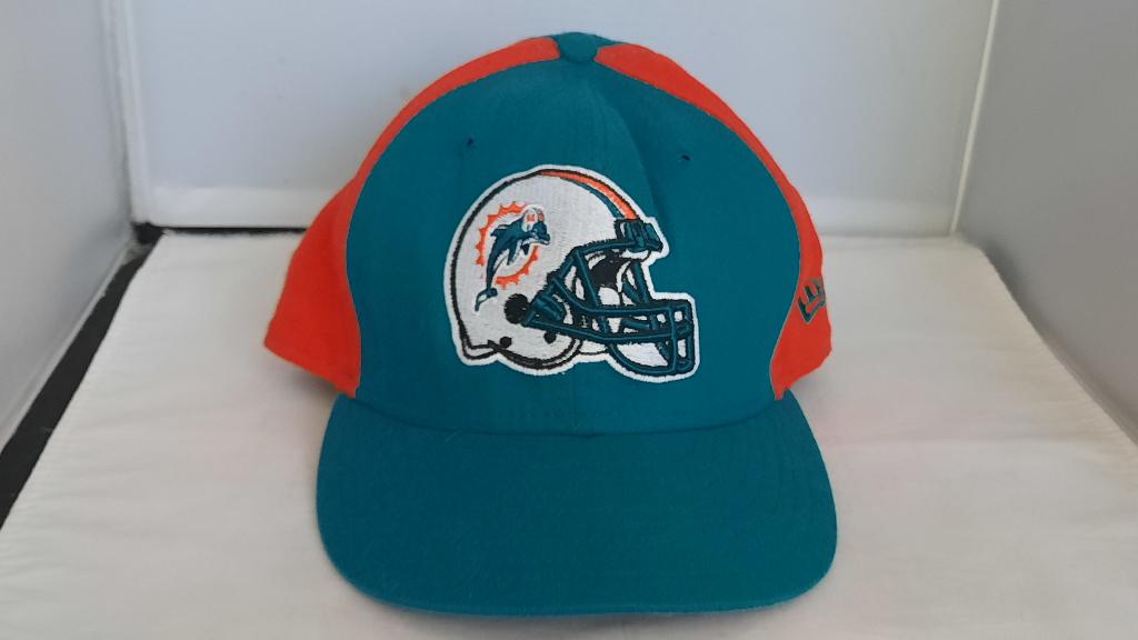 Vintage Miami Dolphins New Era NFL Cap / Pet, 60 cm (XL, 7½ inch) of meer, Ophalen of Verzenden, Pet, New Era
