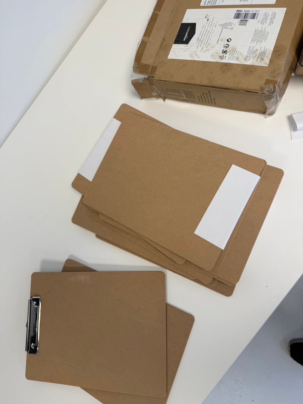 12x A4 Klembord Hardboard Nieuw Met Metalen Klem clipboard, Nieuw, Ophalen of Verzenden, H, H
