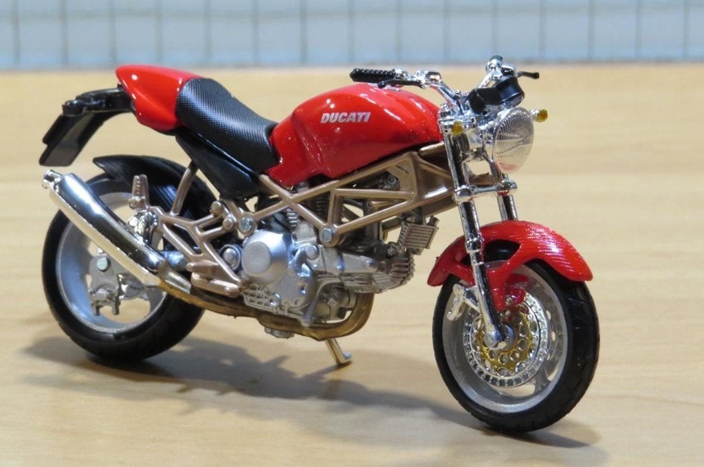 Ducati Monster 900 red 1:18 Bburago, MayCheong, Nieuw, Ophalen of Verzenden, Motor