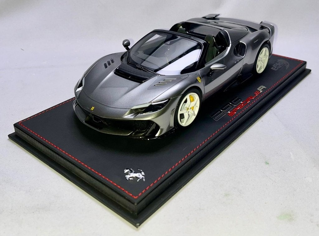 Ferrari 296 Speciale Aperta Iron Grey 1:18 P18270C van BBR, Hobby en Vrije tijd, Ophalen of Verzenden, Nieuw, Auto, Overige merken