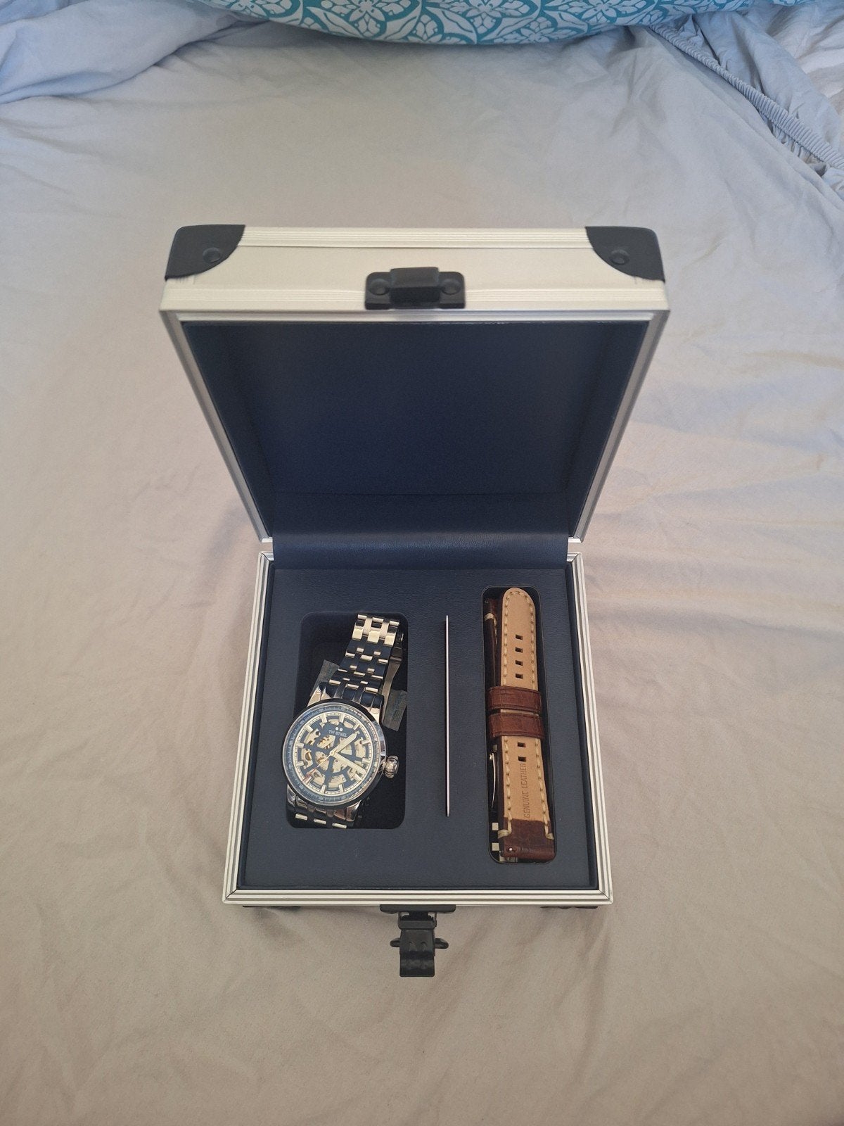TW Steel Horloge met extra leren bandje en doos, Sieraden, Tassen en Uiterlijk, Horloges | Heren, Overige merken, Staal, Staal