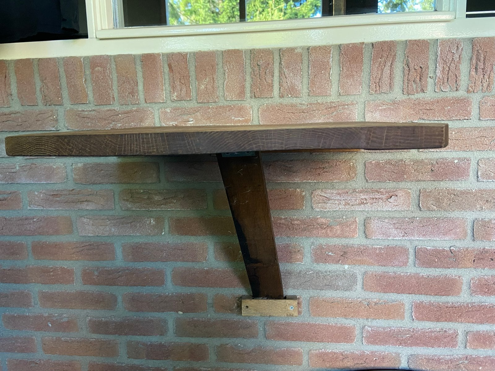 Wandtafel inklapbaar eikenhout, Huis en Inrichting, Tafels | Eettafels, Ophalen, 100 tot 150 cm, Eikenhout, Tot twee personen