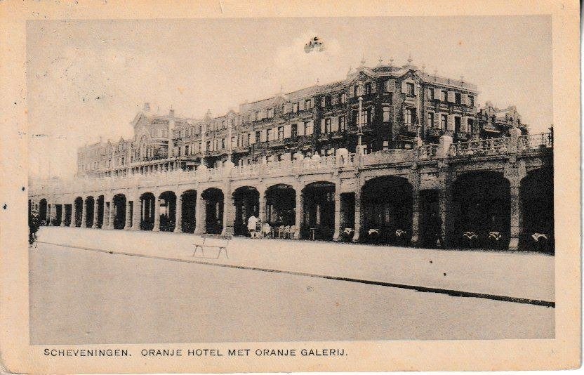 SCHEVENINGEN - ORANJE HOTEL / ORANJE GALERIJ, Ophalen of Verzenden, 1920 tot 1940, Gelopen, Zuid-Holland