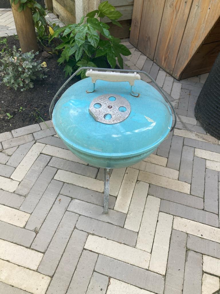 Vintage Weber BBQ - Turquoise, Ophalen, Gebruikt
