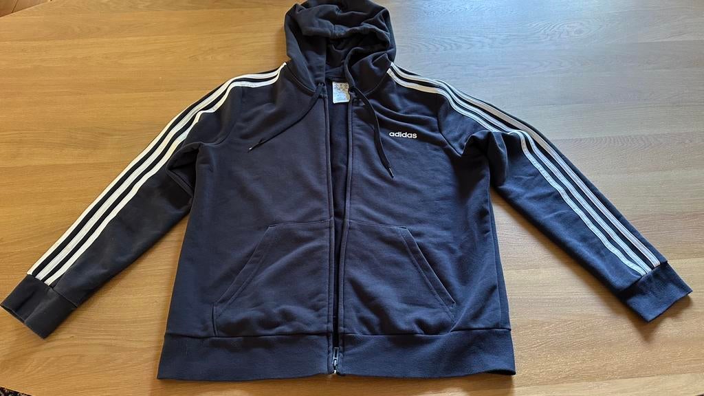 Adidas vest hoodie, Kleding | Heren, Truien en Vesten, Ophalen of Verzenden, Nieuw, Blauw
