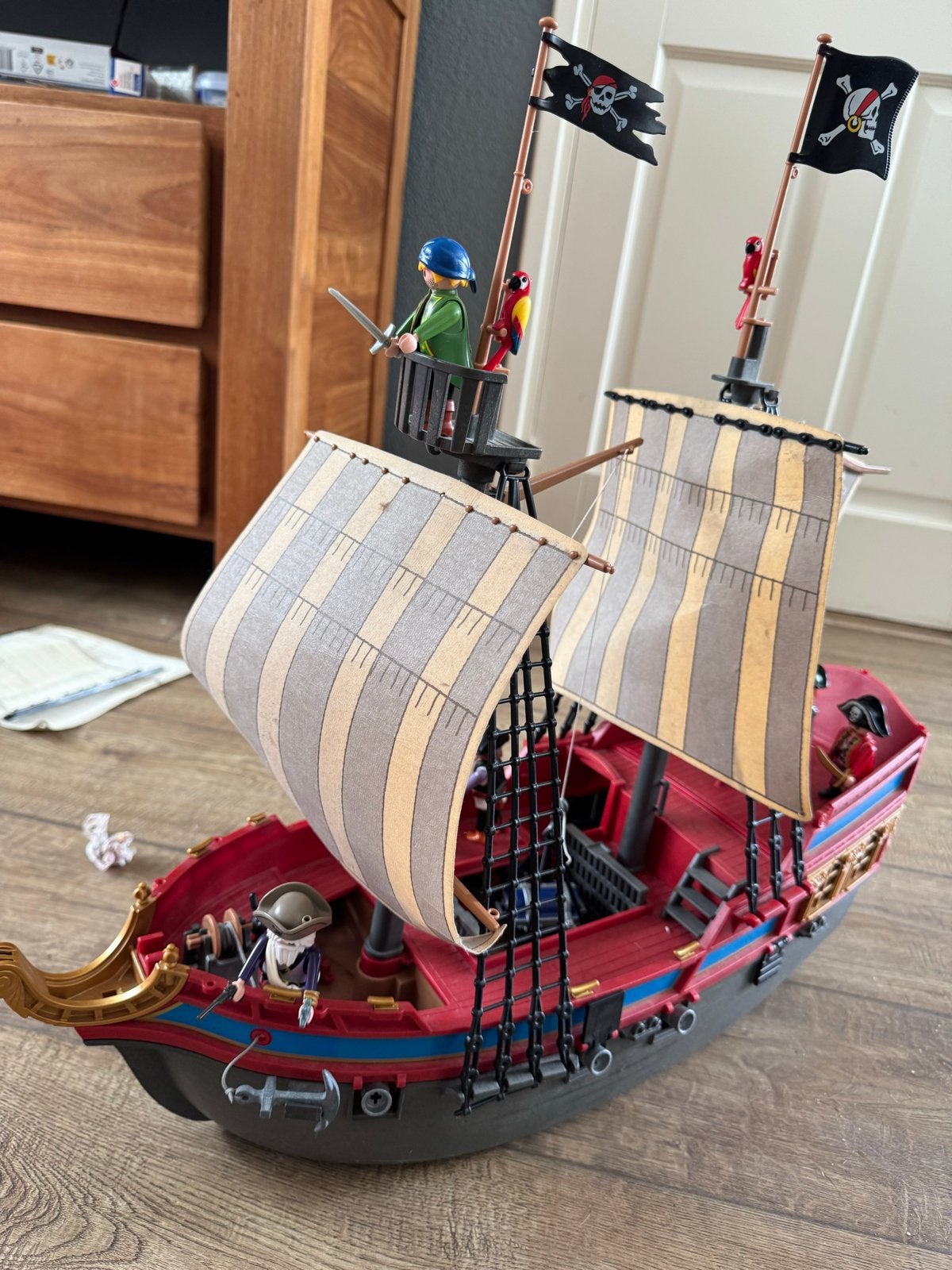 Playmobil Piratenschip met accessoires en figuren, Ophalen, Gebruikt, Jongen of Meisje