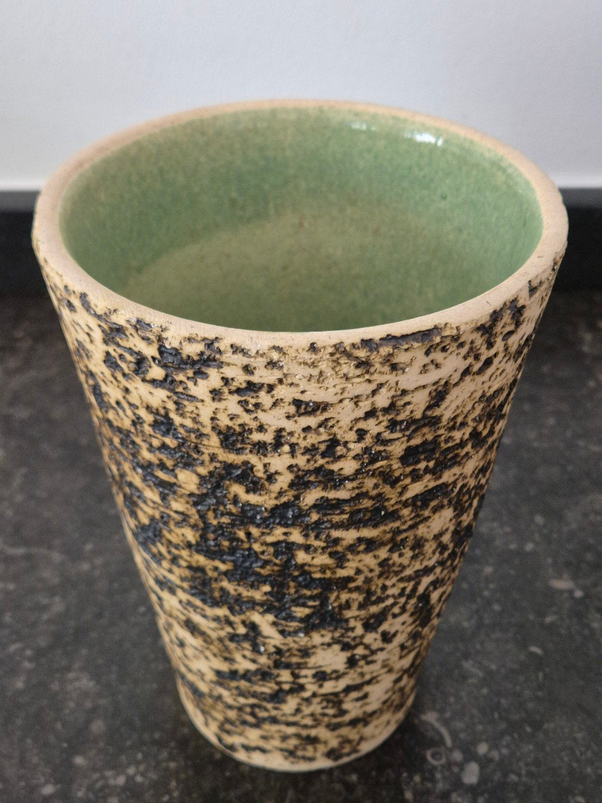Vintage chamotte vaas, Ophalen of Verzenden, Huis en Inrichting