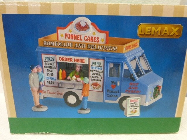 lemax Funnel cakes food truck kerstdorp kersthuisjes kraam, Ophalen of Verzenden, Zo goed als nieuw