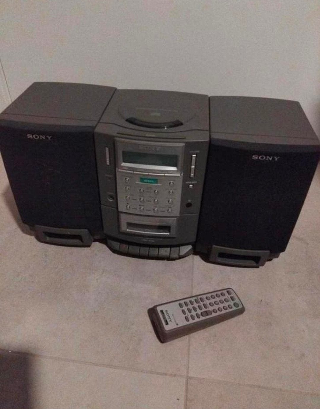 Sony hifi stereoset radio cd cassette met afstandbediening p, Ophalen of Verzenden