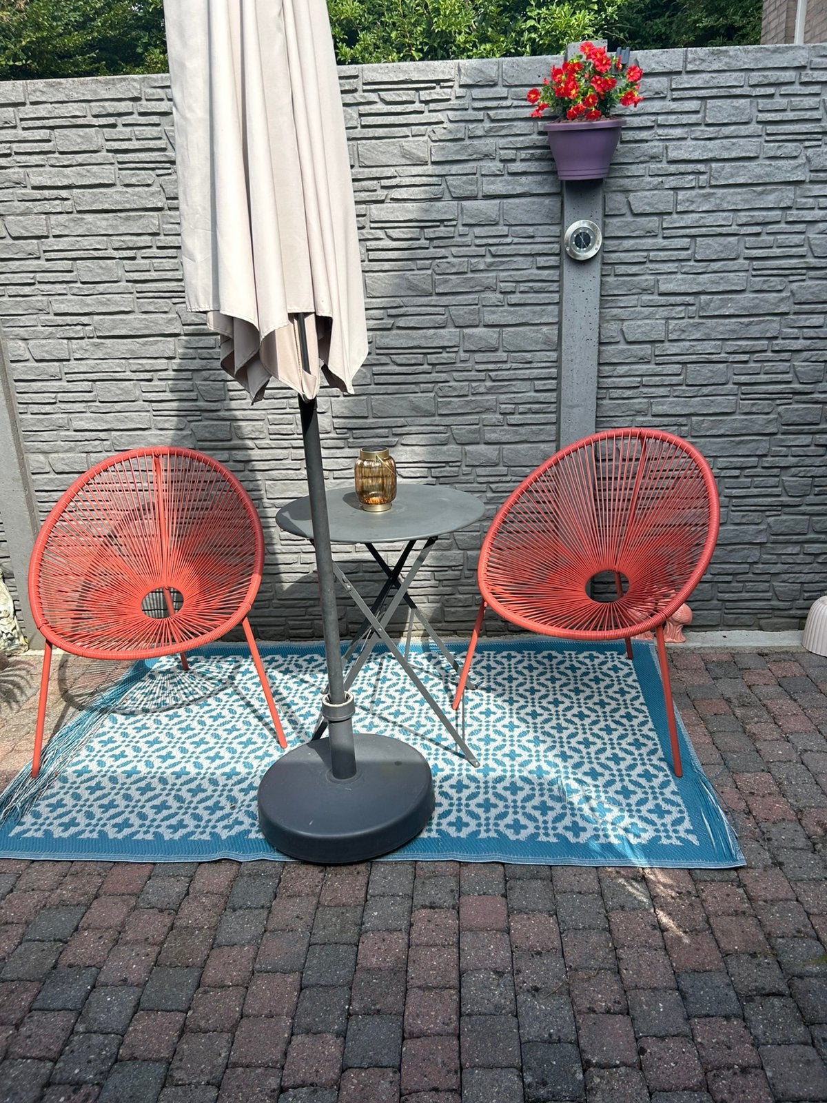 Kuipstoeltjes tuin balkon etc, Ophalen, Zo goed als nieuw, Aluminium