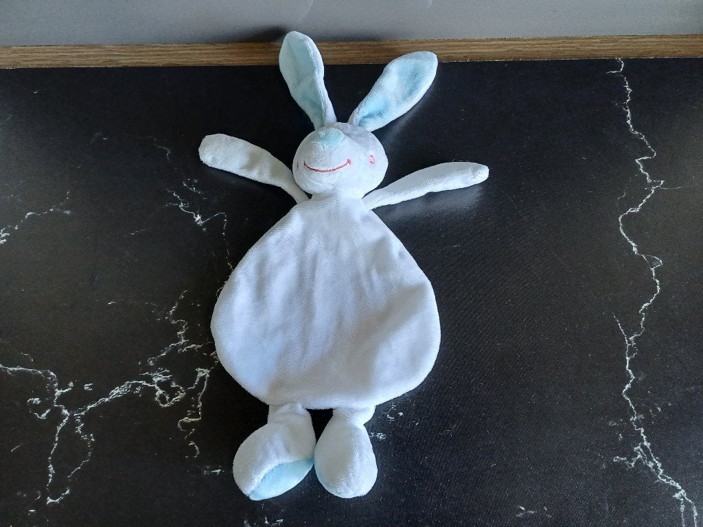 wit blauwe baby knuffel, Ophalen of Verzenden, Zo goed als nieuw, Overige typen