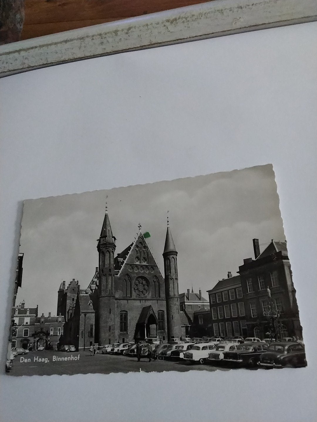 Oude Ansichtkaart Den Haag Binnenhof - Zwart-wit Foto, Ophalen of Verzenden, 1940 tot 1960, Gelopen, Zuid-Holland