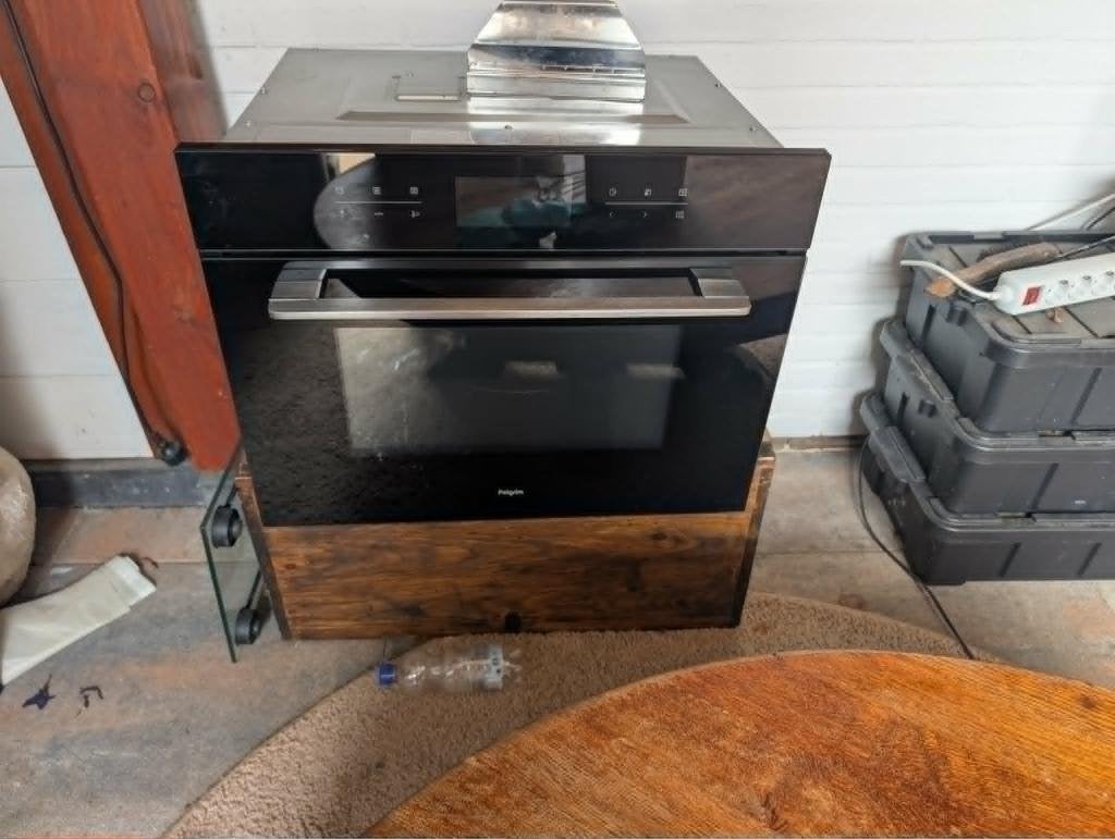 Pelgrim combi oven, Witgoed en Apparatuur, Magnetrons, Zo goed als nieuw, Inbouw, Combimagnetron, Grill, Hete lucht, Oven, Draaiplateau