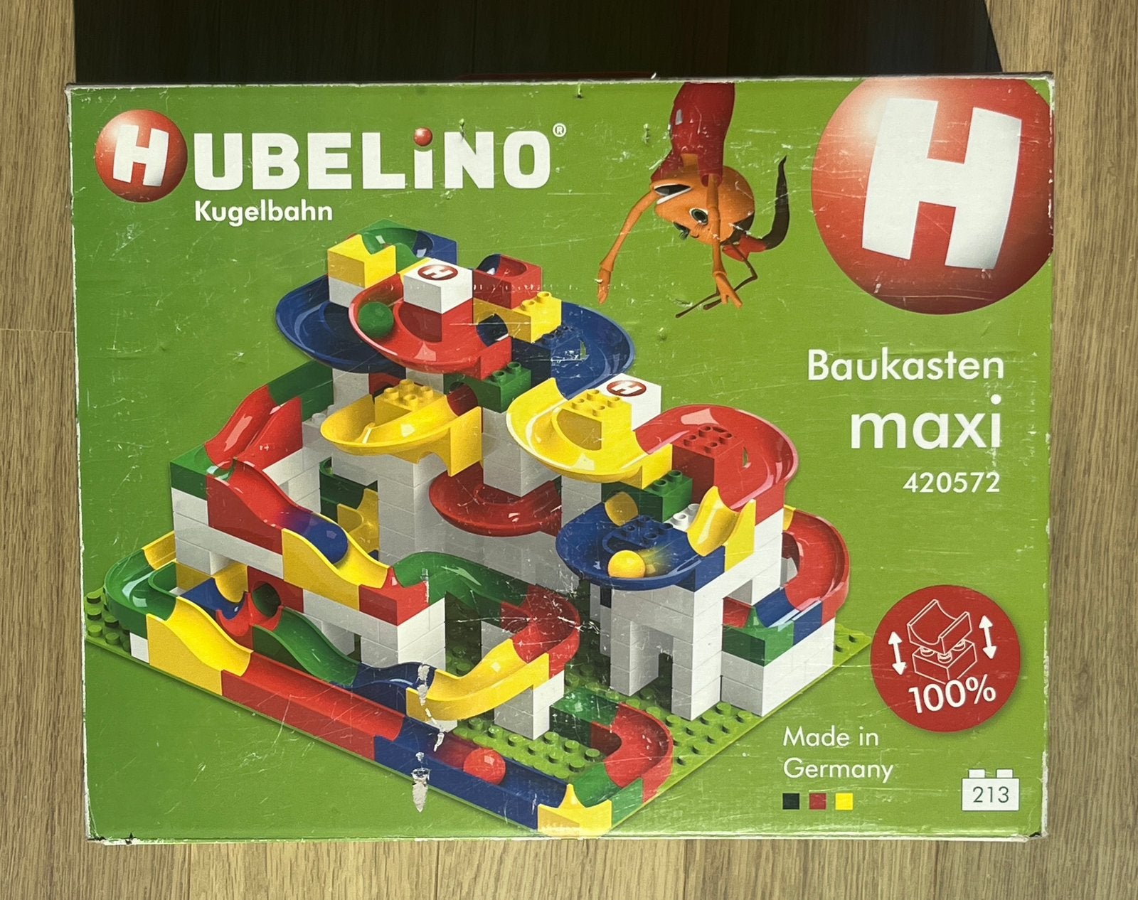 Hubelino Maxi 213 stukken Duplo Knikkerbaan, Ophalen, Gebruikt, Overige typen, Compleet