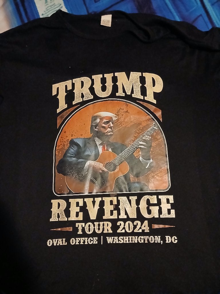 T-SHIRT - TRUMP REVENGE TOUR !!!!!!!!, Kleding | Heren, Ophalen of Verzenden, Zo goed als nieuw, Maat 56/58 (XL), Zwart