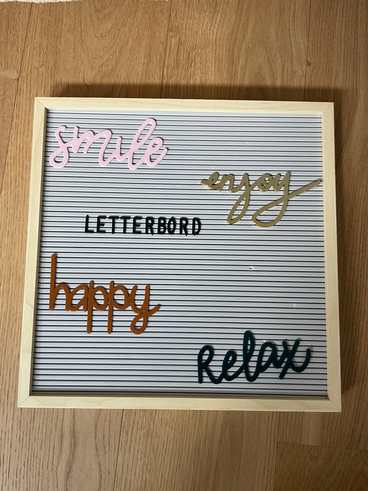 Letterbord 35x35, Tekstbord, 35 cm, Ophalen of Verzenden, Zo goed als nieuw