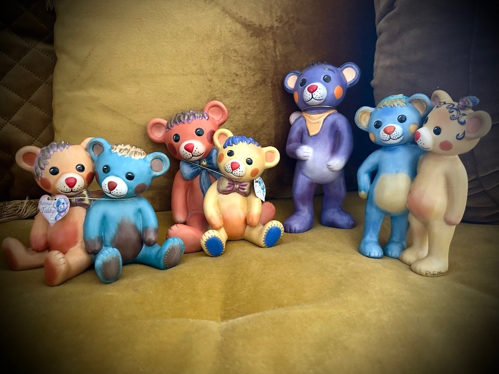 Rosina Wachtmeister Goebel Rosina's Teddys set 4 beeldjes, Verzenden, Zo goed als nieuw, Dier