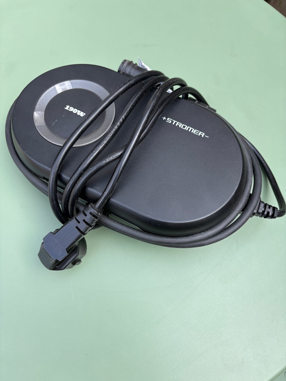 Strömer oplader 190watt, Fietsen en Brommers, Fietsaccessoires | Fietsaccu's, Ophalen, Zo goed als nieuw