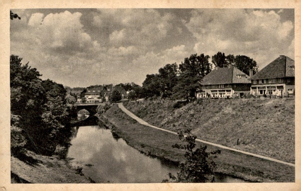 Hilversum Hondenbrug # 610, Ophalen of Verzenden, 1940 tot 1960, Gelopen, Noord-Holland