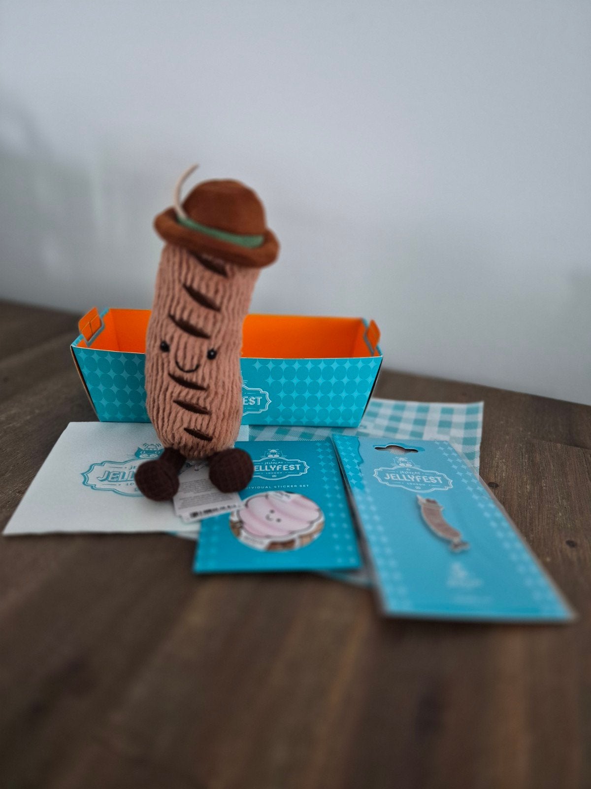 Nieuw Berlijn Exclusive Jellycat Bratwurst, Ophalen of Verzenden, Nieuw