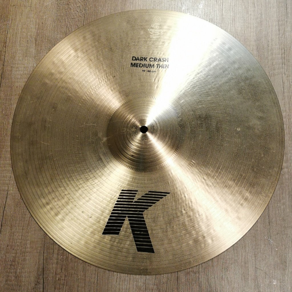 Zildjian K Dark Crash Cymbal - Medium Thin 19", Ophalen of Verzenden, Gebruikt, Overige merken