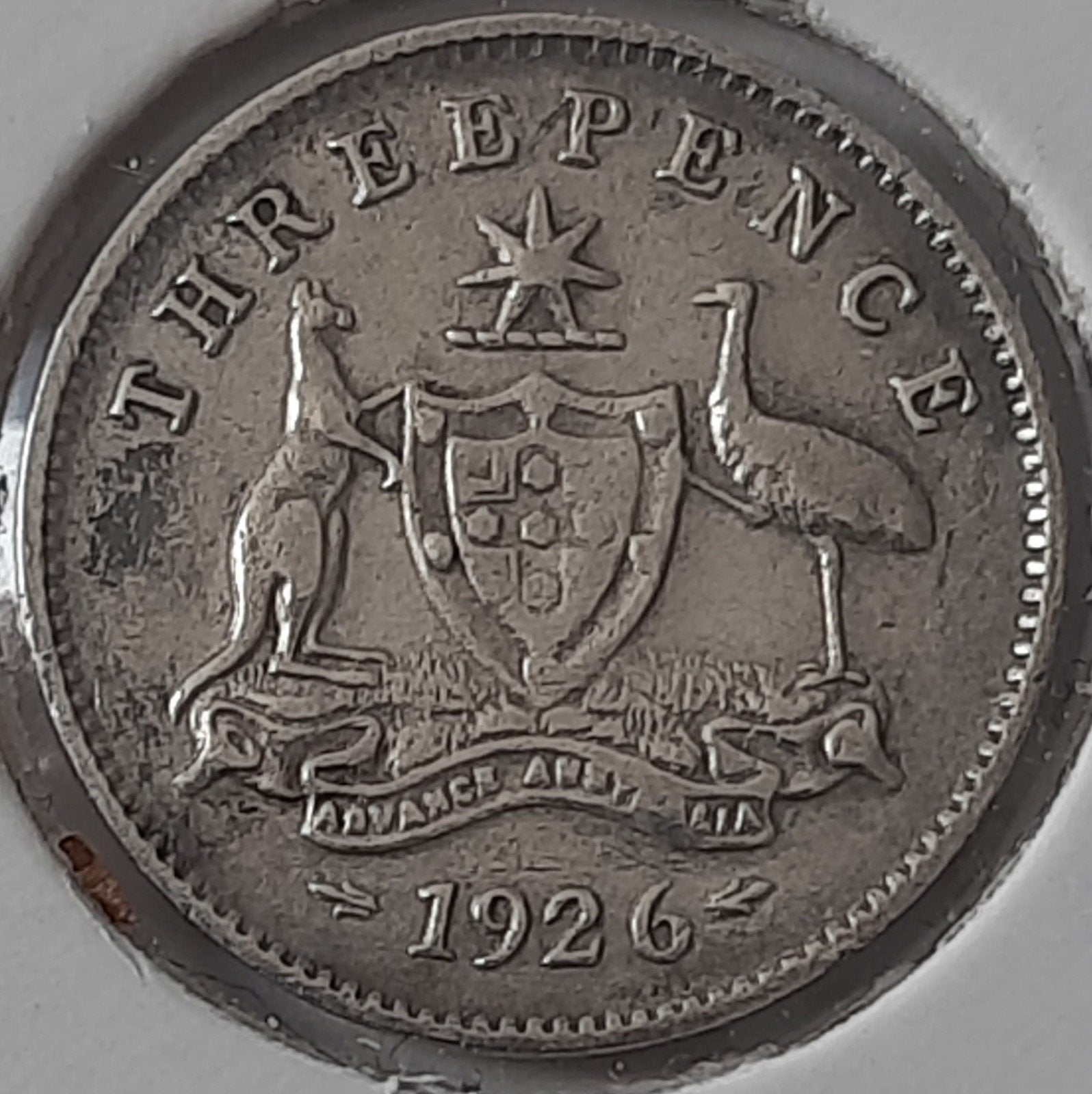 Australië 3 pence 1926 (Zilver) Oplage
6.158.000., Ophalen of Verzenden, Losse munt, Zilver