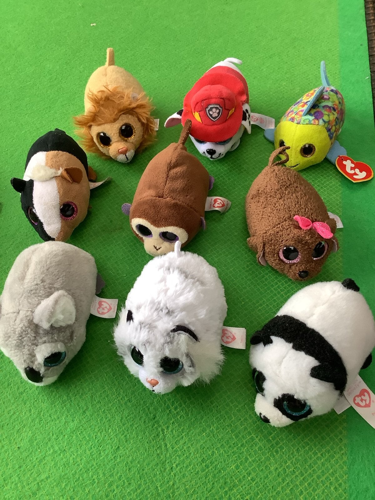9 Leuke Ty Teeny Tys knuffels - steun KIKA, Overige karakters, Overige typen, Ophalen of Verzenden, Meerkleurig