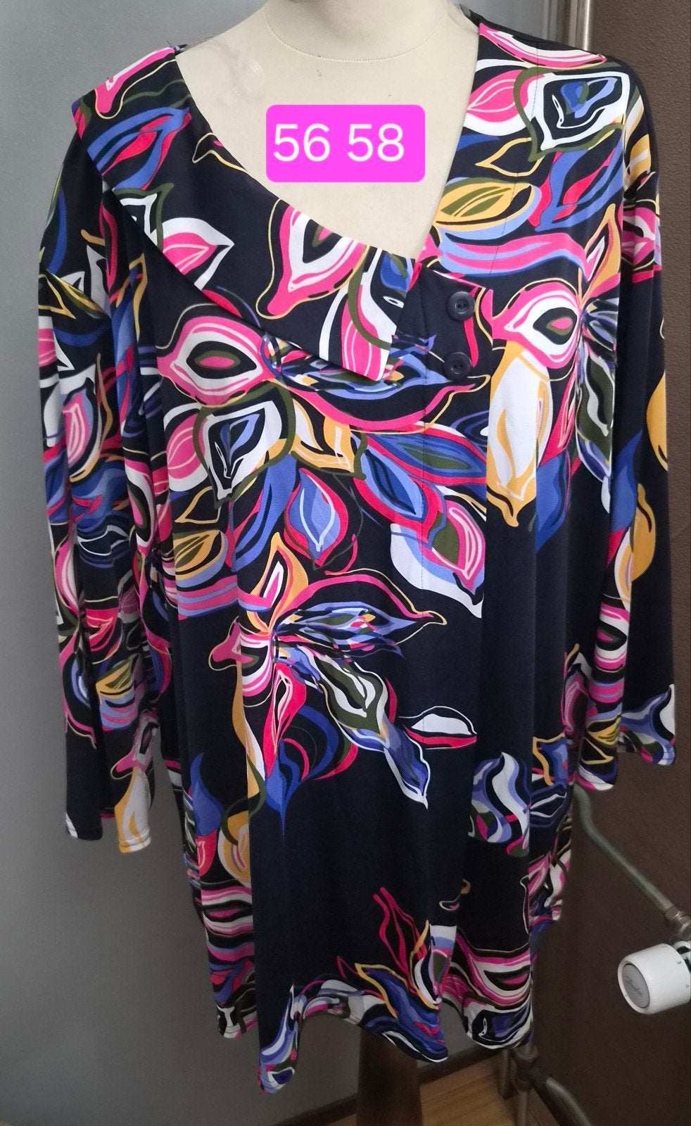 Nieuwe Magna Tuniek Maat 56/58 - Kleurrijk Design, Kleding | Dames, Grote Maten, Magna, Ophalen of Verzenden, Nieuw, Meerkleurig