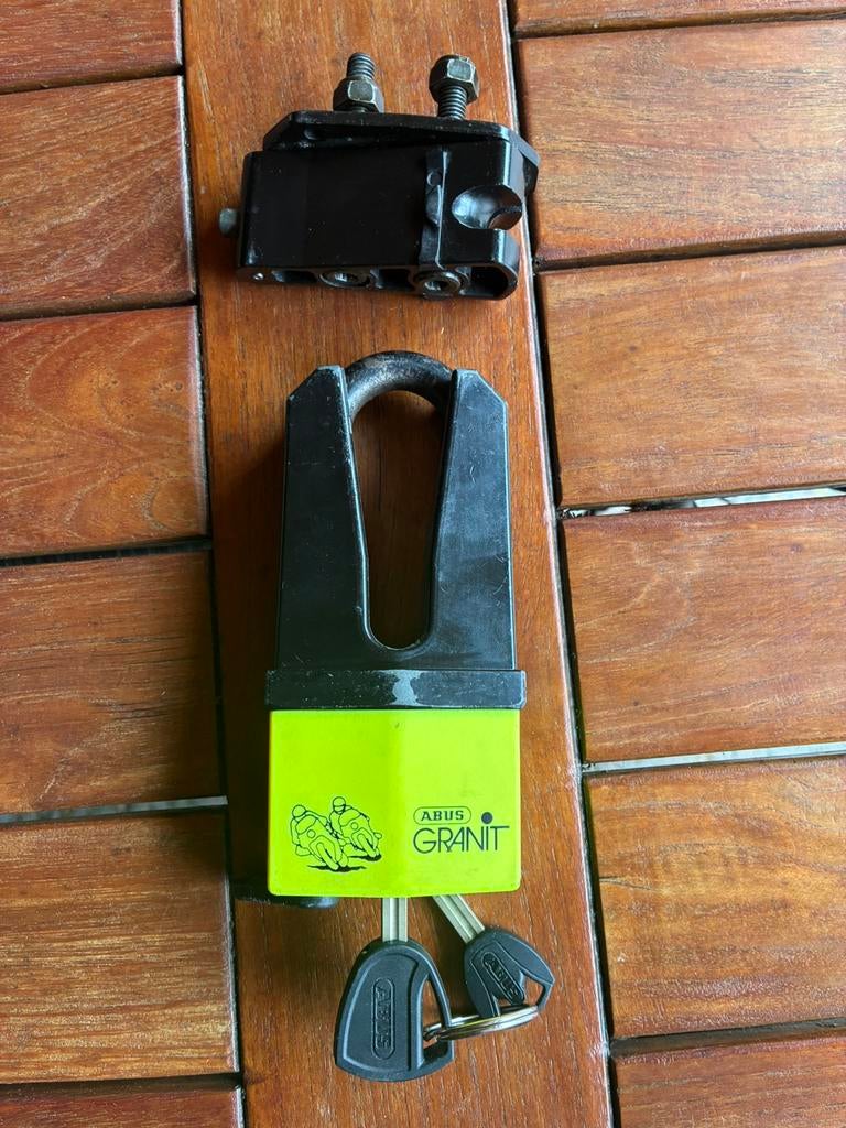 Abus granit schijfremslot, Ophalen, Gebruikt