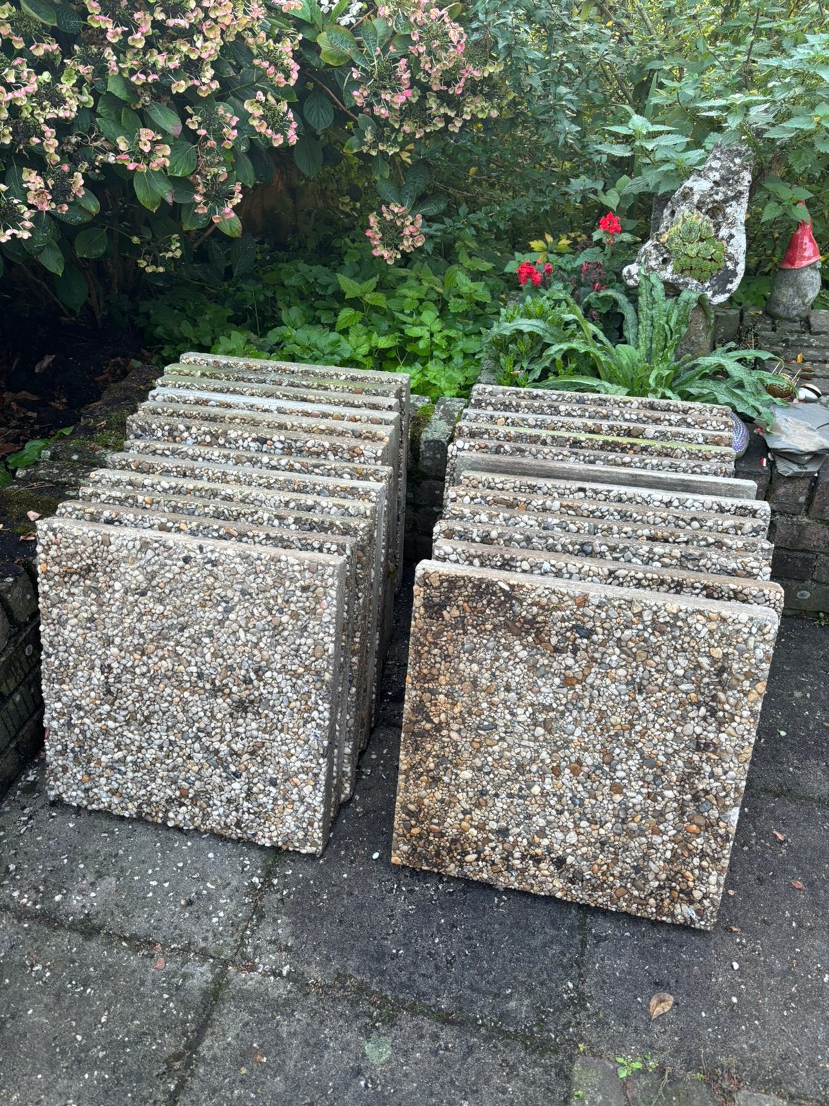 Grindtegels 50x50 - gratis, Ophalen, Gebruikt, Beton, Terrastegels