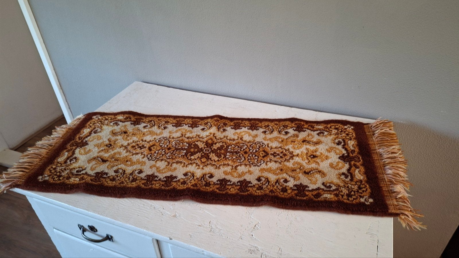 Prachtige Vintage Perzische Tafelloper (80 x 33 cm), Minder dan 50 cm, Gebruikt, 50 tot 100 cm, Klassiek