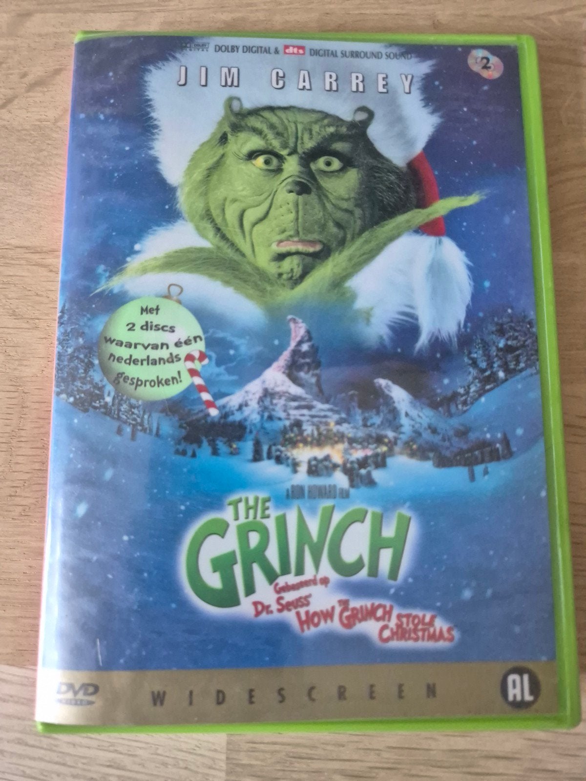 The Grinch (Jim Carrey) - Nederlands gesproken, Gebruikt, Alle leeftijden, Inclusief doosje, Nederlands