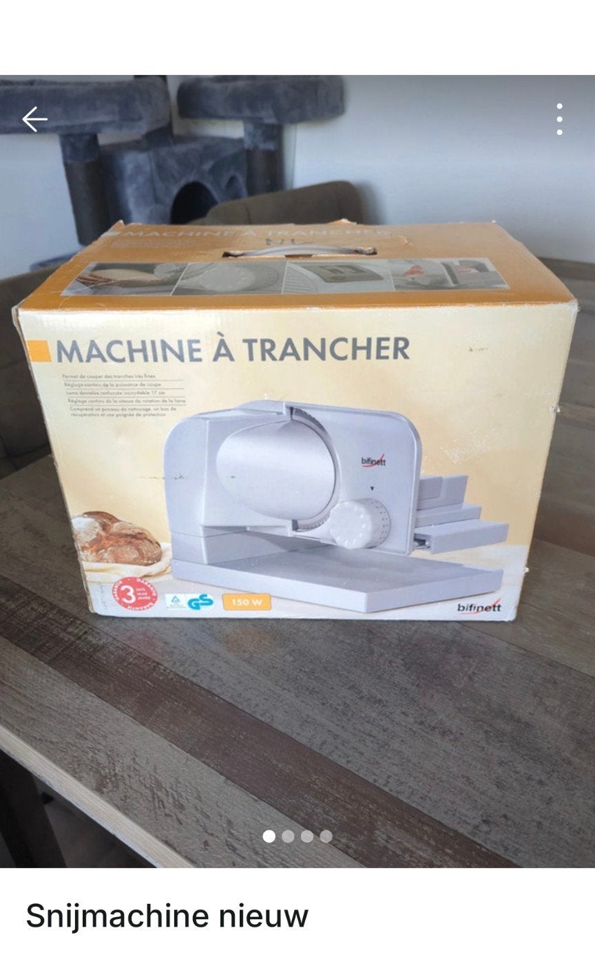 Nieuwe Bifinett Allessnijder / Broodsnijmachine 150W, Witgoed en Apparatuur, Ophalen of Verzenden, Nieuw