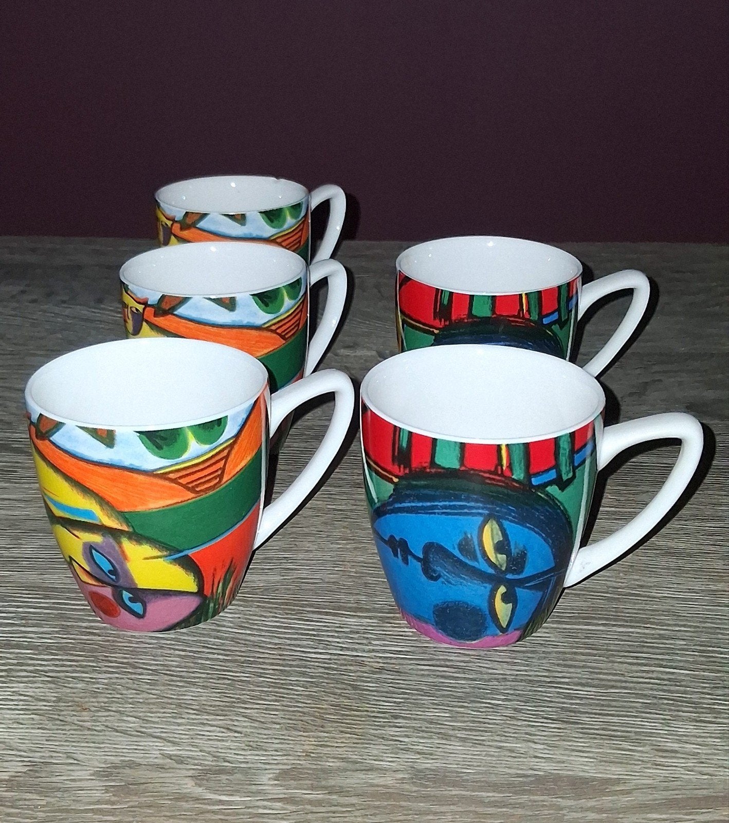 Corneille kopjes 5x, Ophalen, Keramiek, Zo goed als nieuw, Overige stijlen