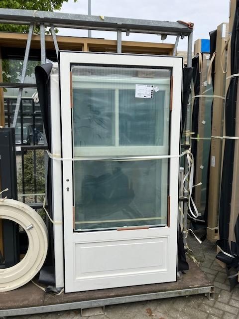 Glasdeur 1095x2141 incl. glas., Doe-het-zelf en Verbouw, Deuren en Horren, 200 tot 215 cm, Glas, Ophalen, 100 tot 120 cm
