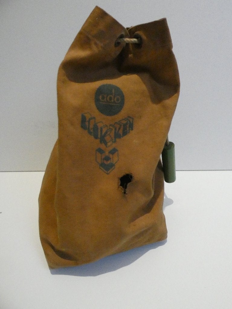 Te koop antieke ADO blokkenzak uit de jaren 40/50, Antiek en Kunst, Ophalen of Verzenden