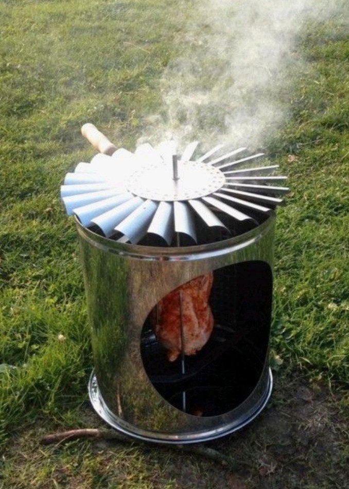 Kipgrill kippengrill op houtskool, Ophalen of Verzenden