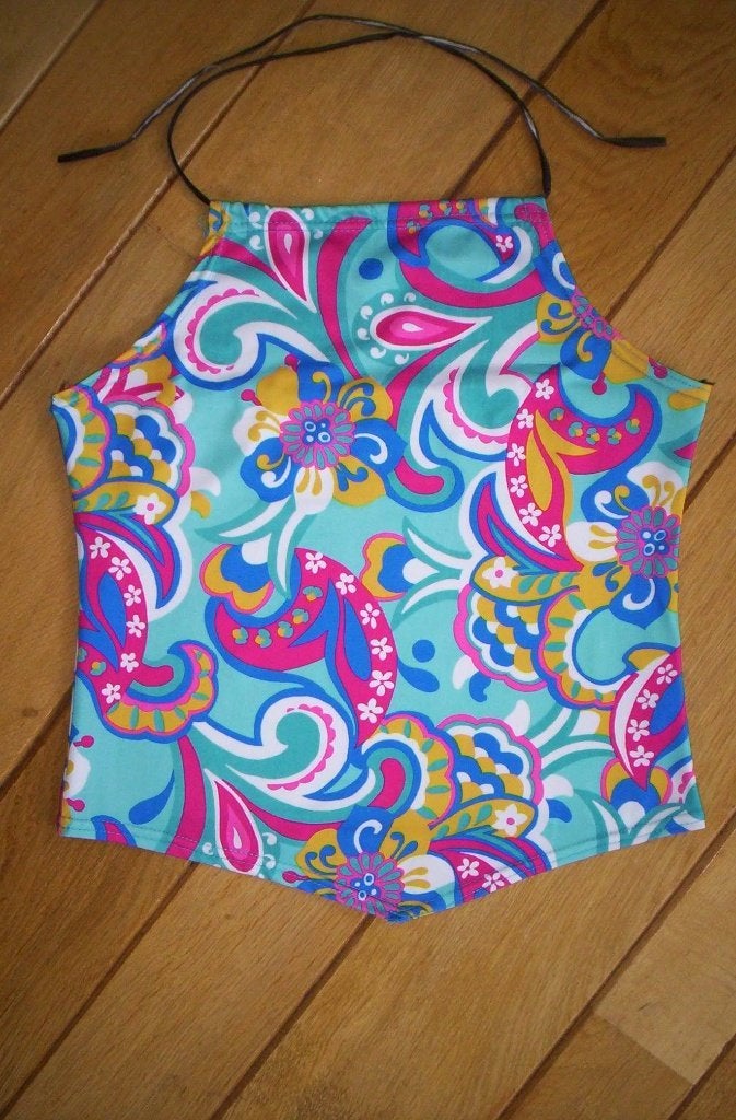 H&M HENNES top blauw met bloemen maat S, Maat 38/40 (M), H&M, Blauw, Ophalen of Verzenden