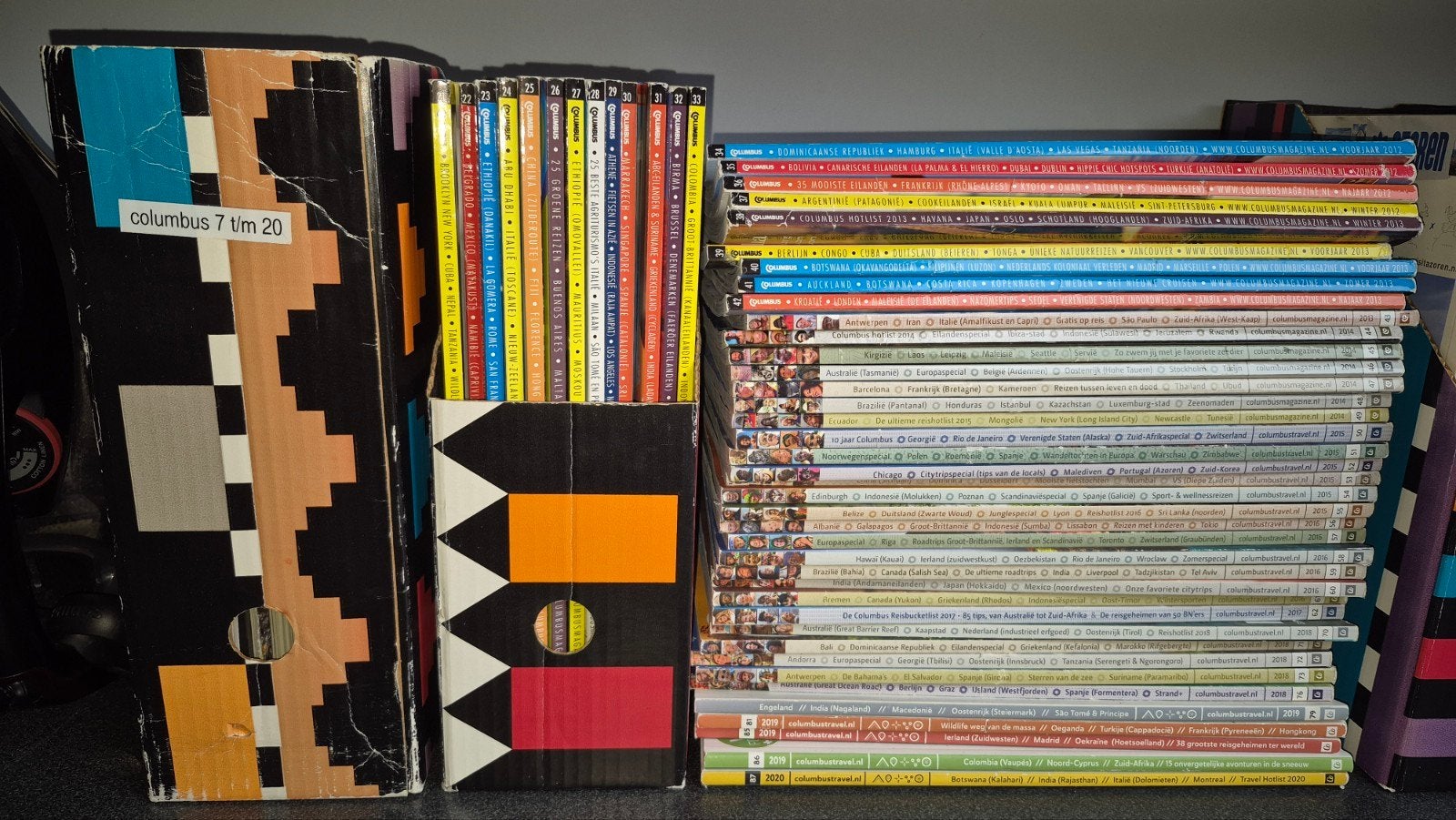 Columbus Magazine Reismagazines 66 stuks, Ophalen, Gelezen, Overige typen