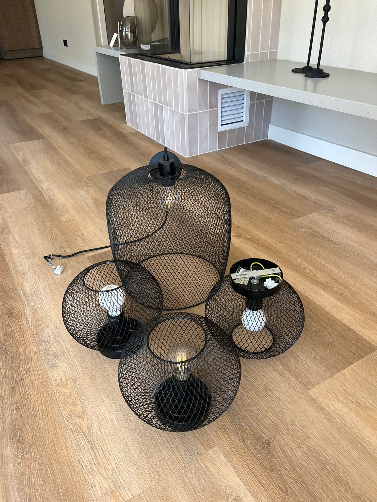 Hanglamp en plafondlampen, Huis en Inrichting, Ophalen, Zo goed als nieuw, E27 (groot)