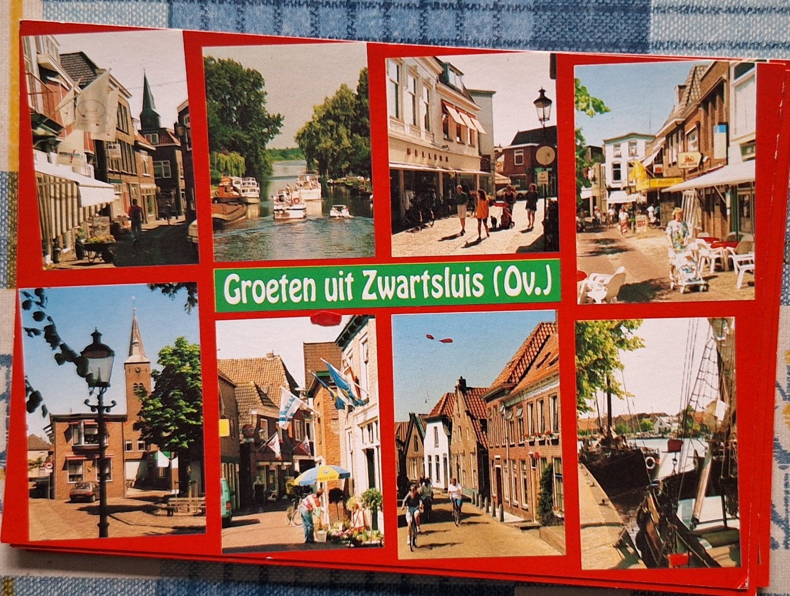 Ansichtkaart Groeten uit Zwartsluis (Ov.) - Rekker bv, Verzamelen, Ophalen of Verzenden, 1980 tot heden, Ongelopen, Overijssel