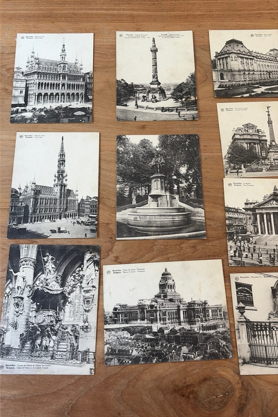 21 vintage ansichtkaarten Brussel & Antwerpen zwart-wit/oud, Verzamelen, Ansichtkaarten | België, Ophalen of Verzenden, Voor 1920