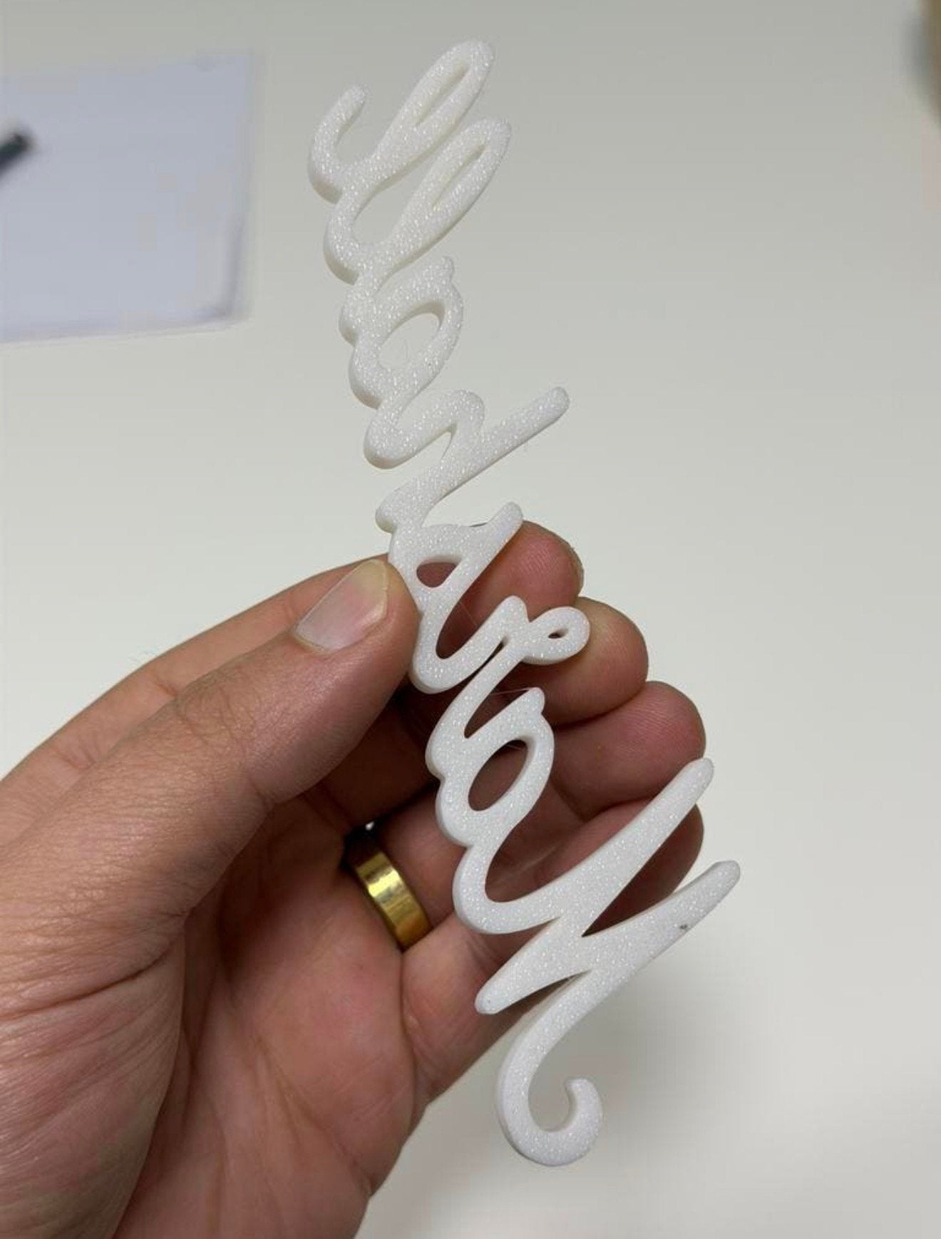 Marshall Logo 3D Embleem Wit 15cm 3D Geprint Nieuw 6” inch, Nieuw, Ophalen of Verzenden, H, H