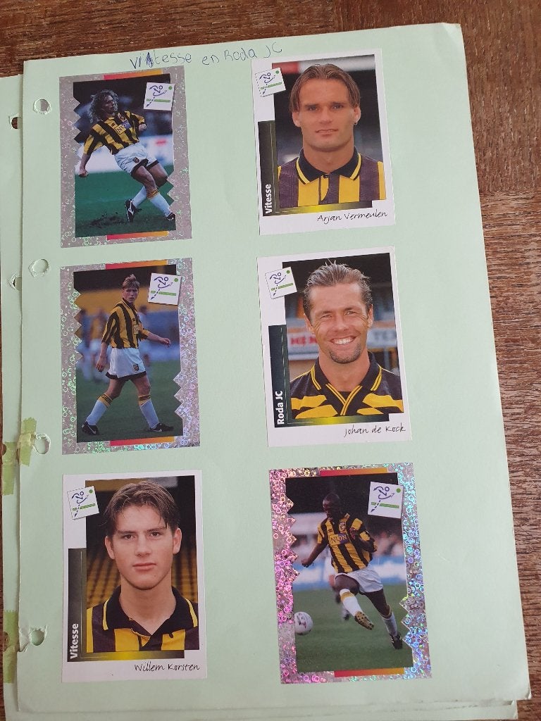 6 Panini plaatjes Vitesse en Roda JC, Ophalen of Verzenden, Zo goed als nieuw, Roda JC, Poster, Plaatje of Sticker