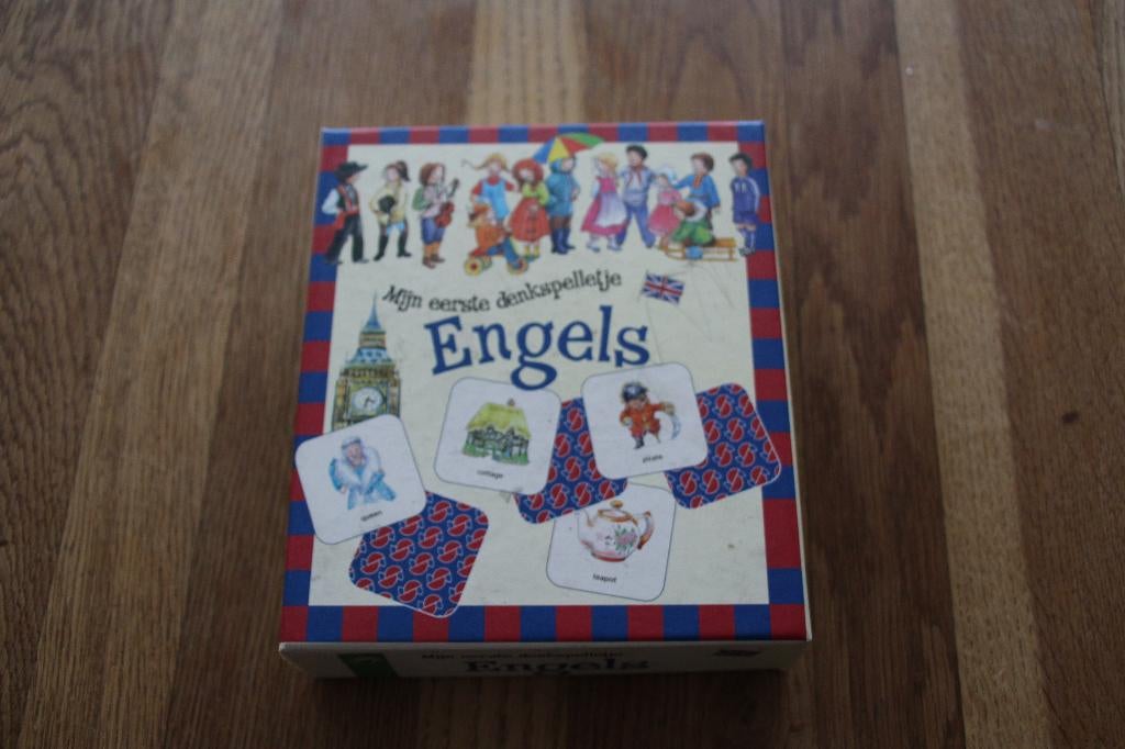 Memory spel Mijn eerste denkspelletje Engels, Drie of vier spelers, Ophalen of Verzenden, Zo goed als nieuw