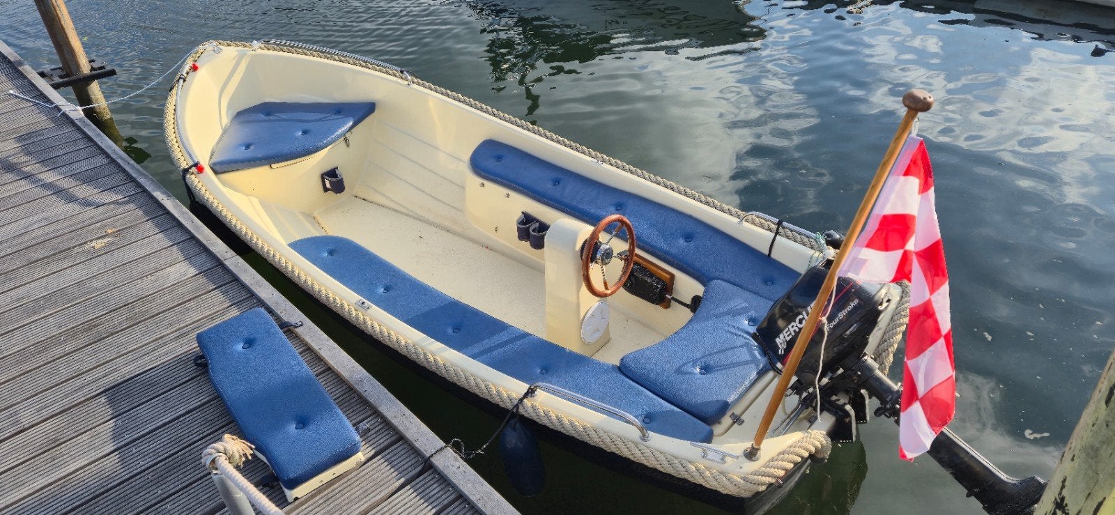 Corsiva 430 console sloep met 4pk 4 takt mercury motor, Ophalen of Verzenden, Gebruikt, Tot 1.00 meter