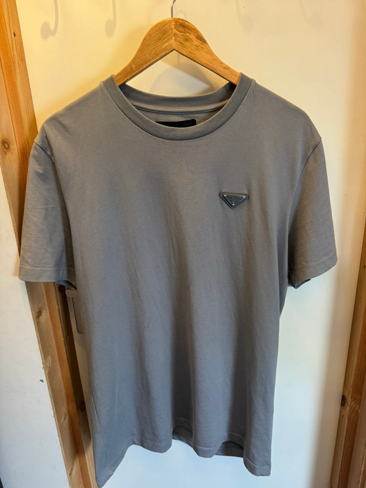 Prada shirt, Kleding | Heren, Ophalen, Zo goed als nieuw, Maat 56/58 (XL), Grijs