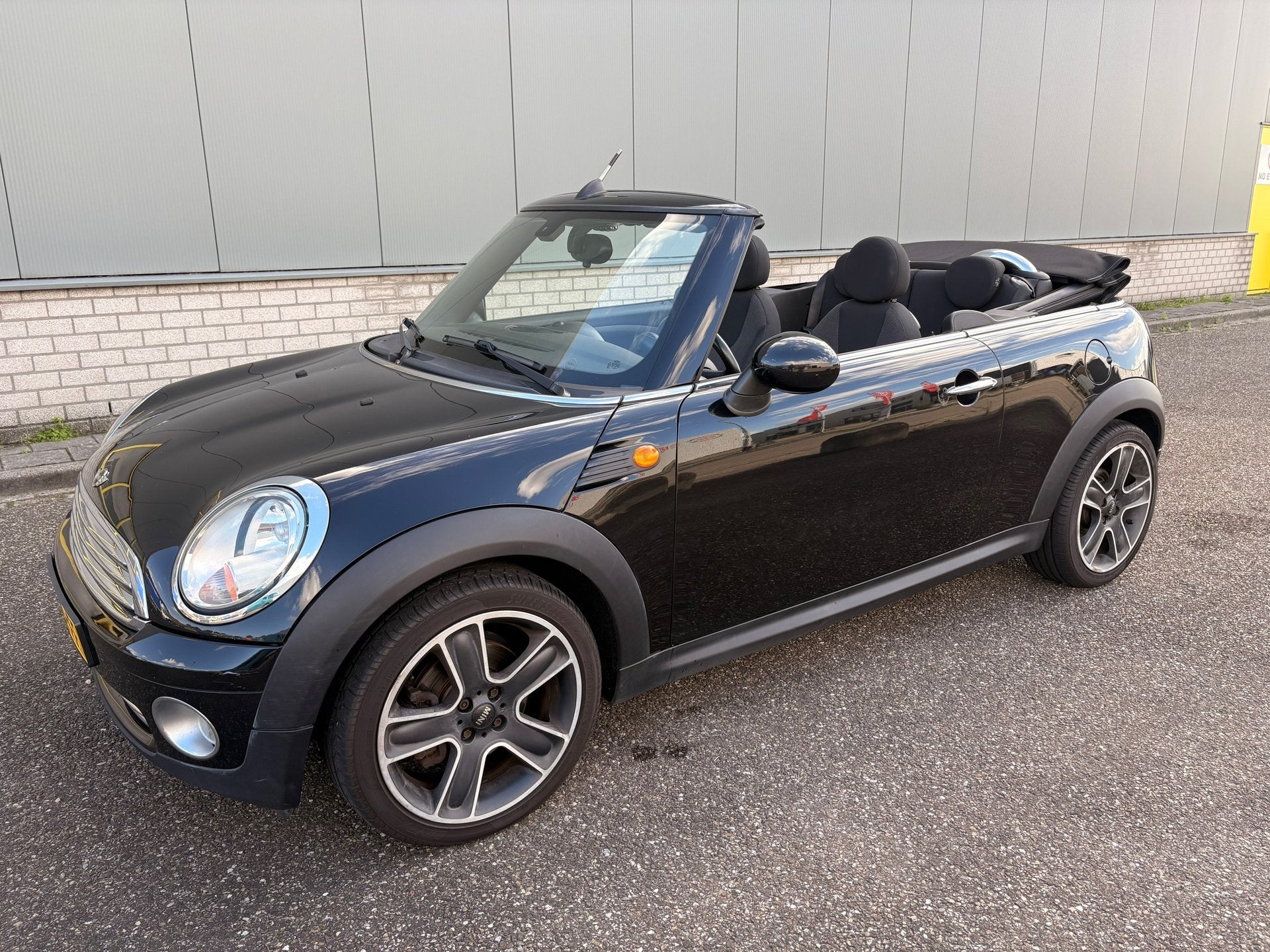 Mini Cabrio 1.6 Cooper 122 pk, Auto's, Euro 5, Stof, Gebruikt, Zwart
