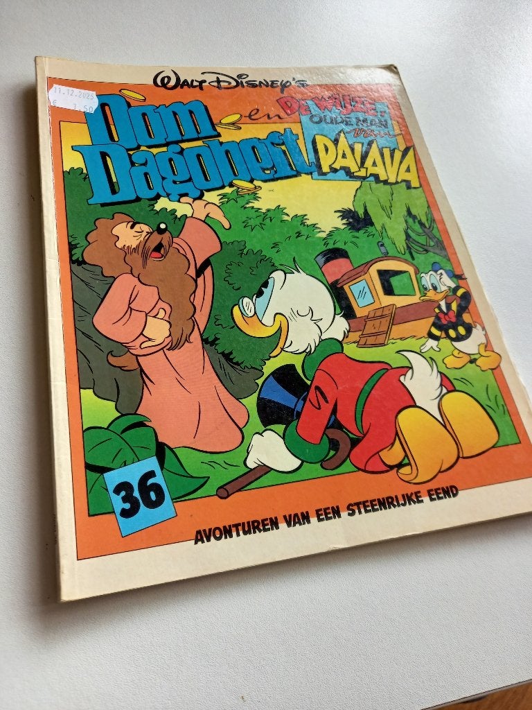 Oom Dagobert deel 36 de Wijze oude man van Palava (1e druk), Eén stripboek, Ophalen of Verzenden, Gelezen